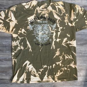 Black Sabbath Custom Bleached T Shirt